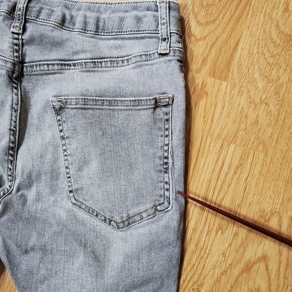 Topman Gray Stretch Skinny Jean Sz32/32 fits like 30/30 - Picture 13 of 13